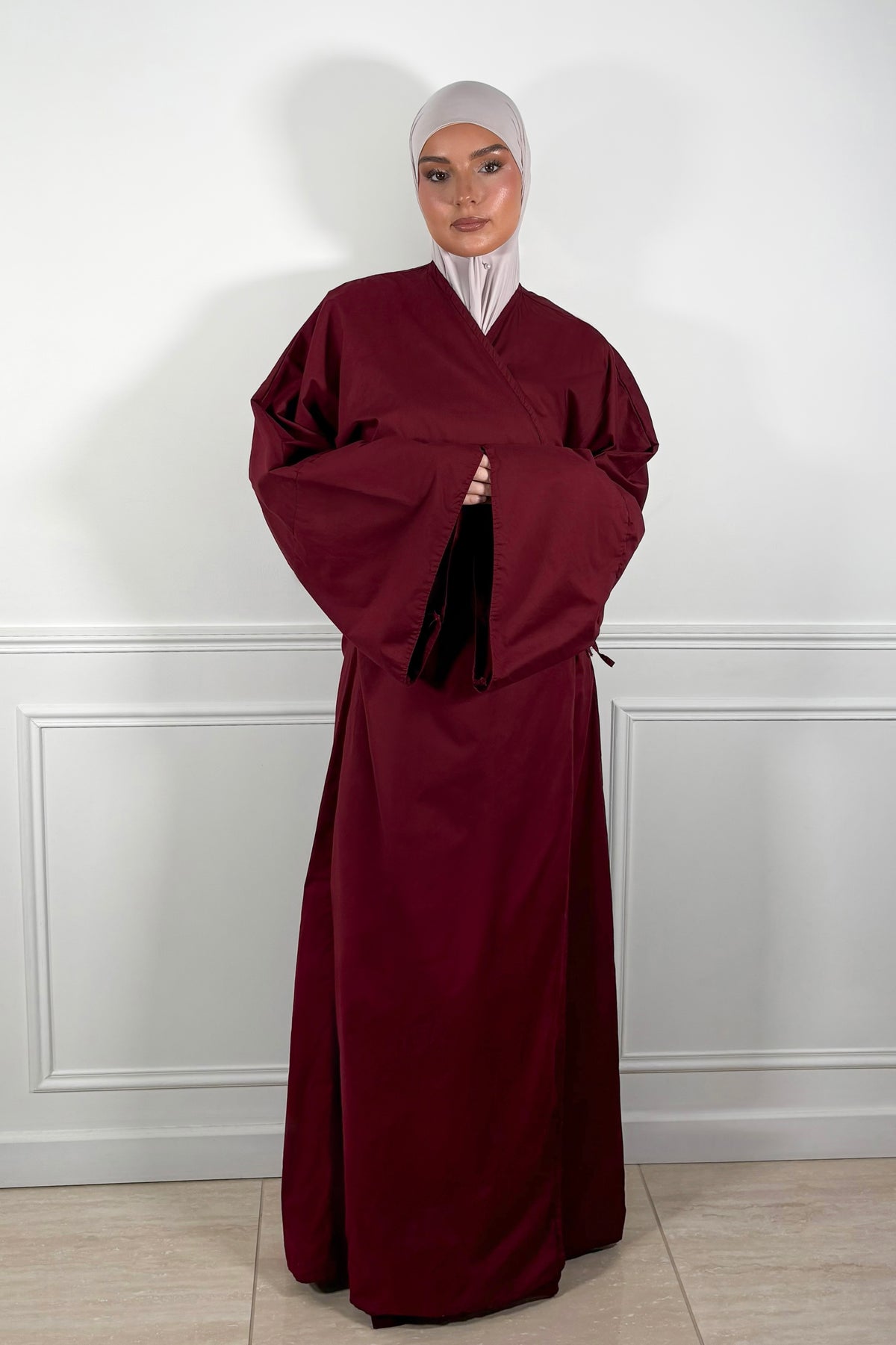 Kimono Grenade bordeaux 100 % coton – AL ANI
