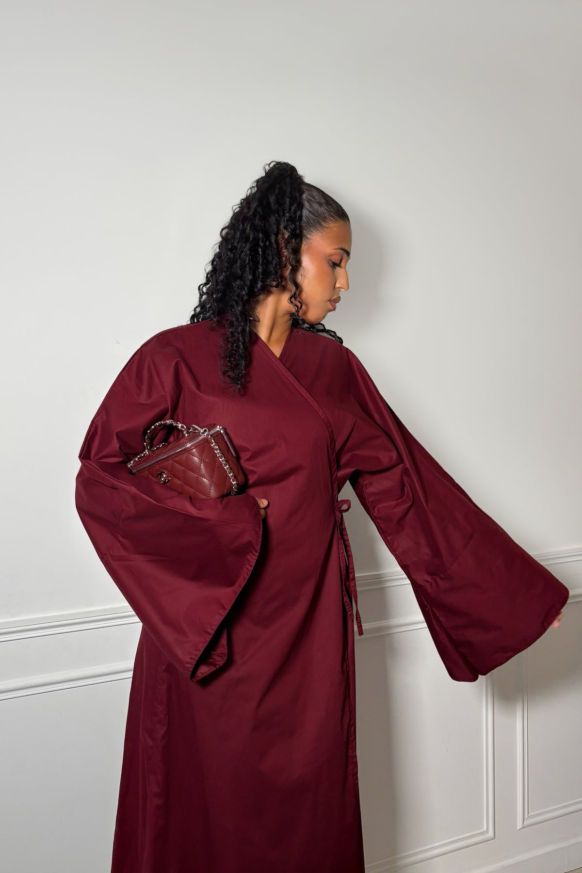 Détail coton du Kimono Grenade – AL ANI